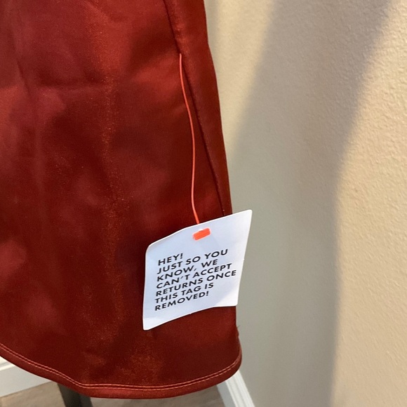 ASOS Red Satin Mini Dress - Picture 4 of 5